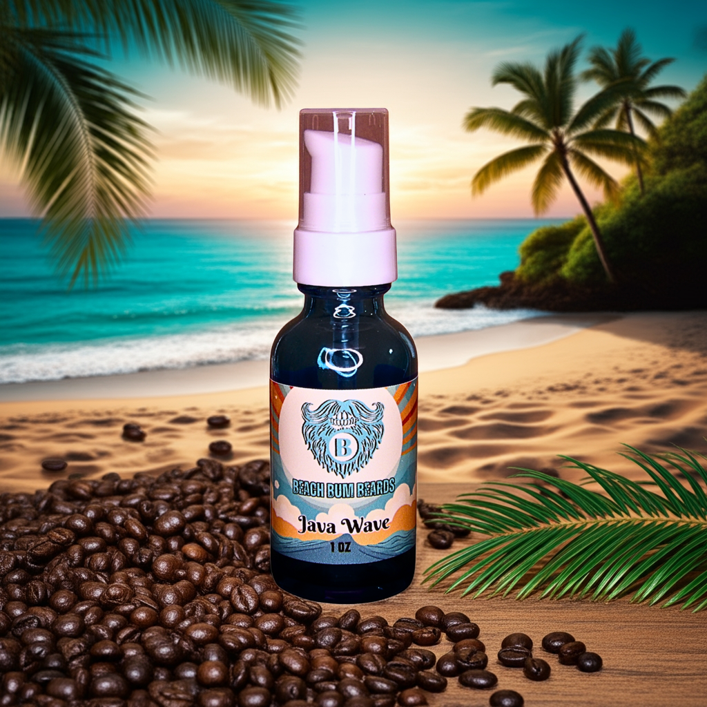 Liquid Beard Butter - Java Wave - Rich Coriander Dark Amber Hint of Robust Coffeewood