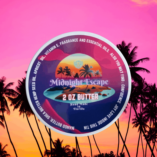 Midnight Escape- Beard Butter - Juicy Peach Sweet Plum Earthy Patchouli