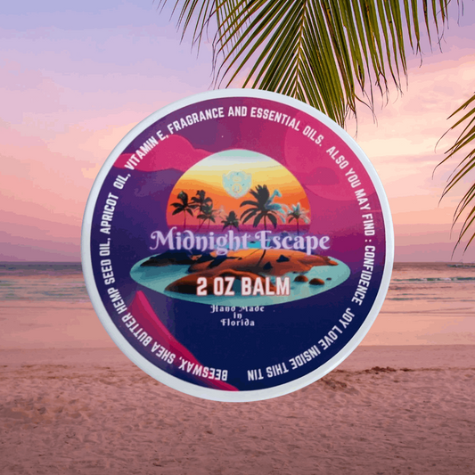 Midnight Escape- Beard Balm - Juicy Peach Sweet Plum Earthy Patchouli