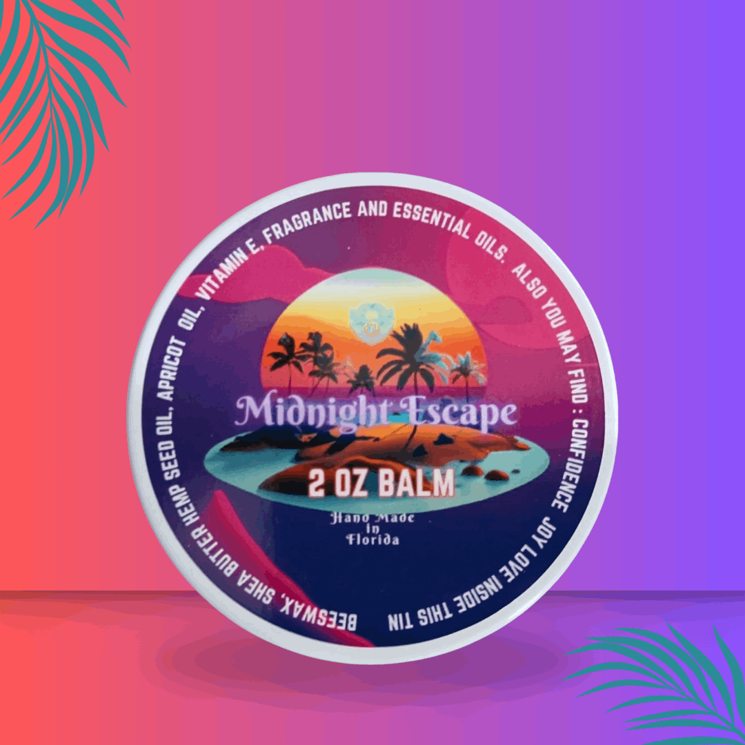 Midnight Escape- Beard Balm - Juicy Peach Sweet Plum Earthy Patchouli