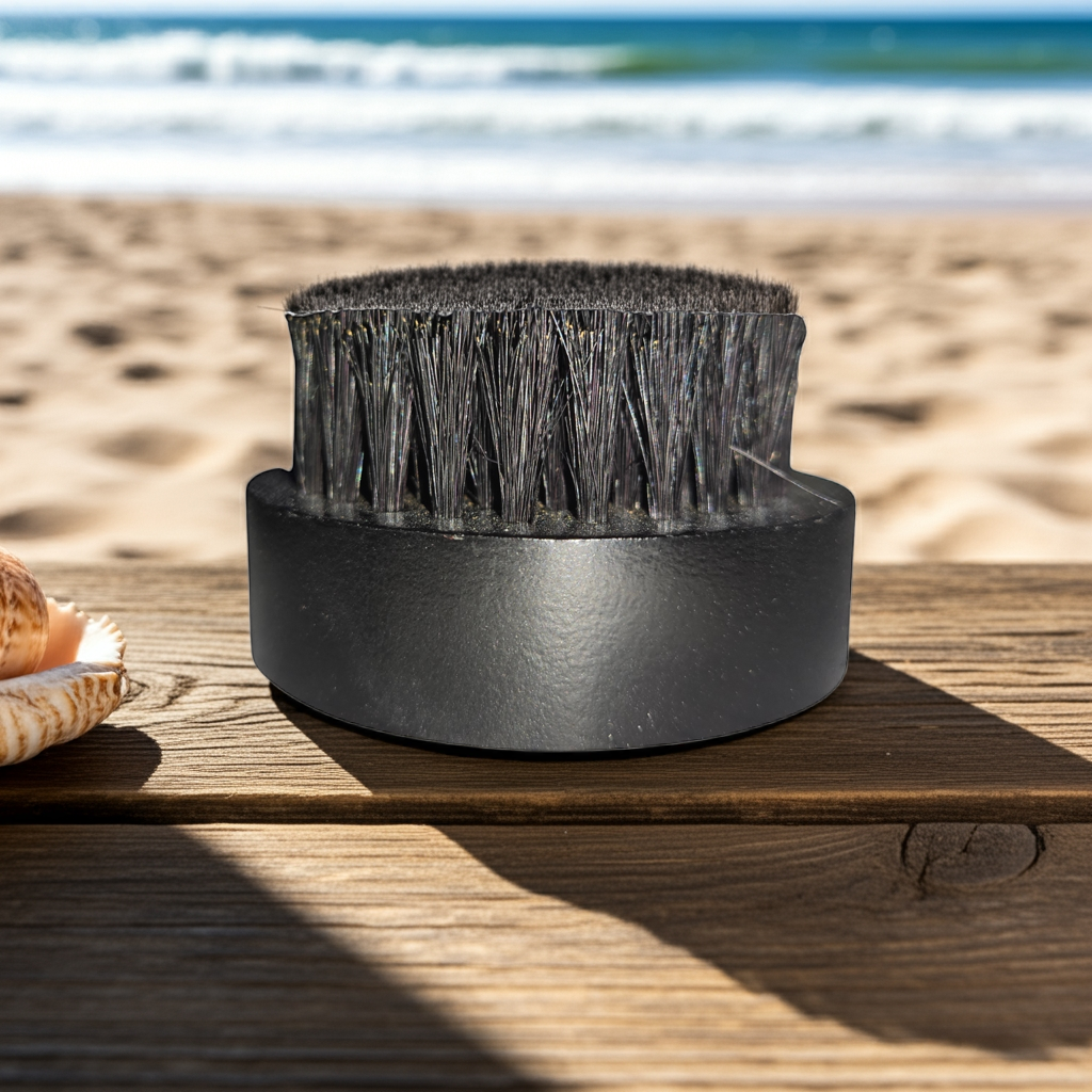 Beard Brush - Dark Oak Handle - Boars Hair Bristles