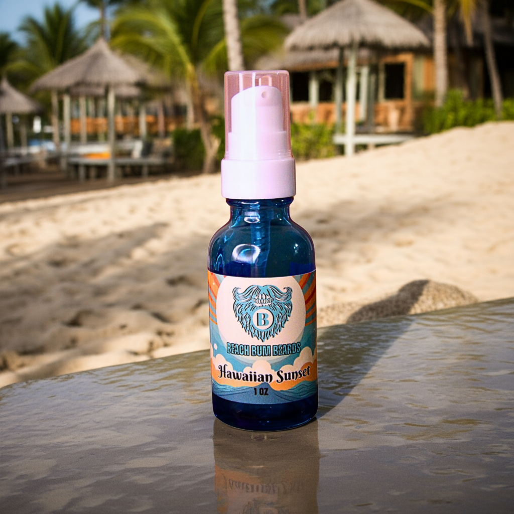 Liquid Beard Butter - Hawaiian Sunset - Tropical Fruits Island Flowers Hint of Vanilla