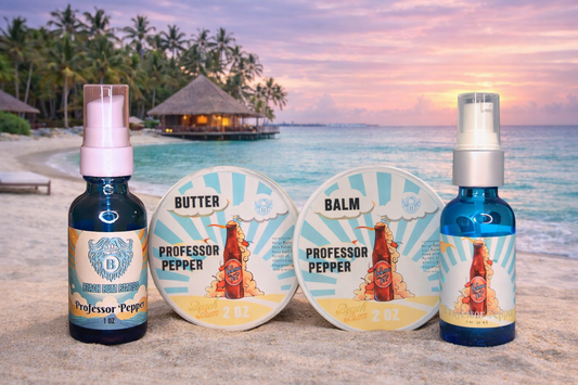 Professor Pepper Complete Set -Beard Oil, Beard Balm, Beard Butter, Liquid Beard Butter