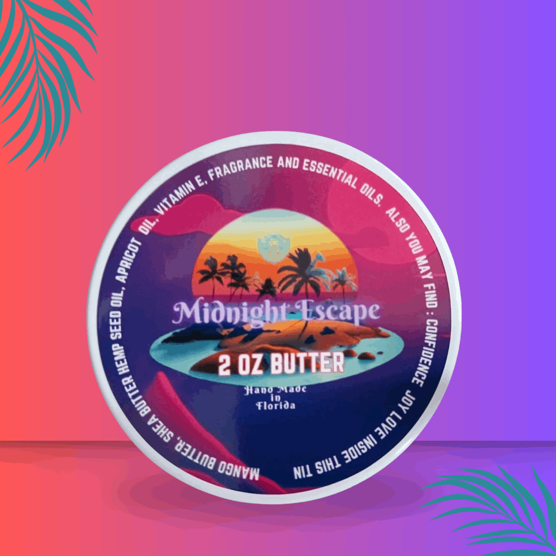Midnight Escape- Beard Butter - Juicy Peach Sweet Plum Earthy Patchouli