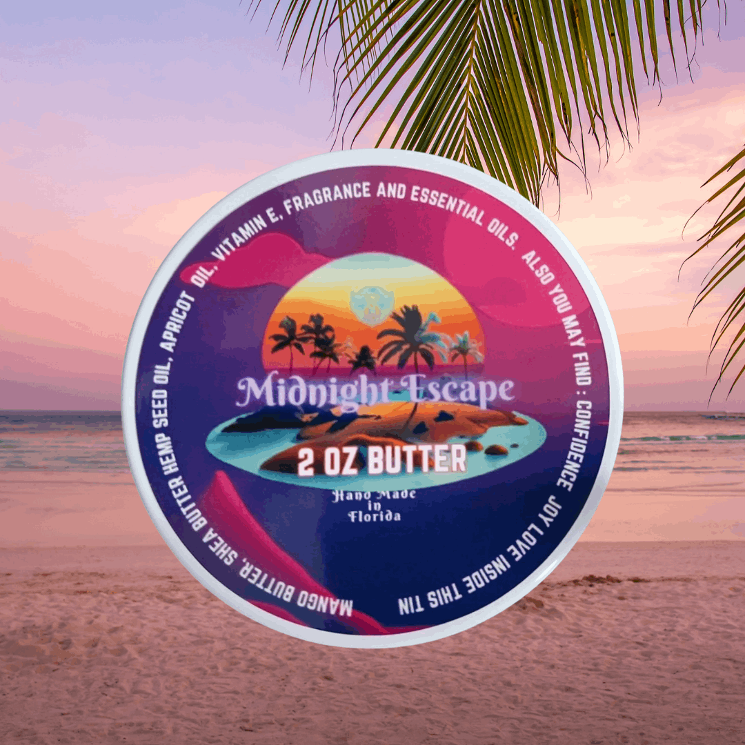 Midnight Escape- Beard Butter - Juicy Peach Sweet Plum Earthy Patchouli