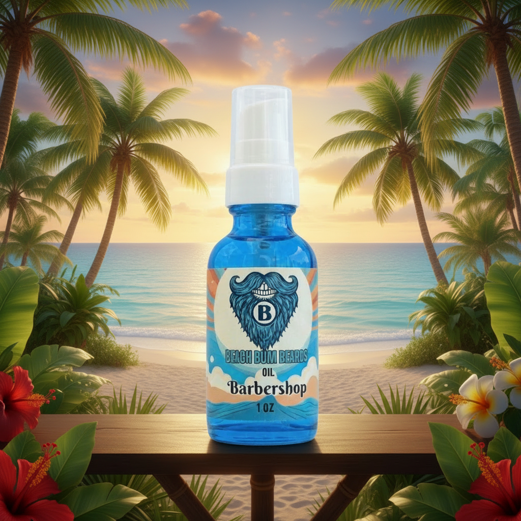Barbershop Beard Oil — Bay Rum, Sandalwood, Lemon
