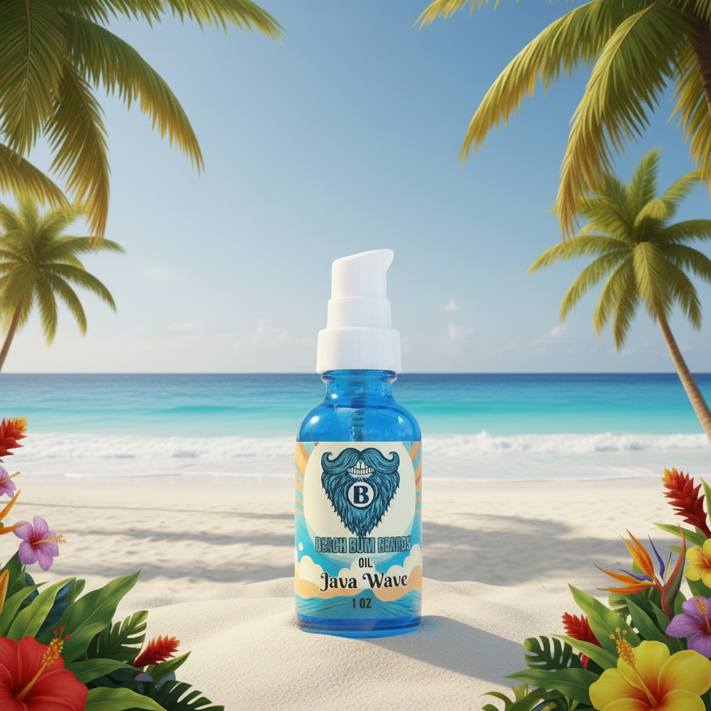 Java Wave Beard Oil — Warm Spice, Dark Amber, Coffee