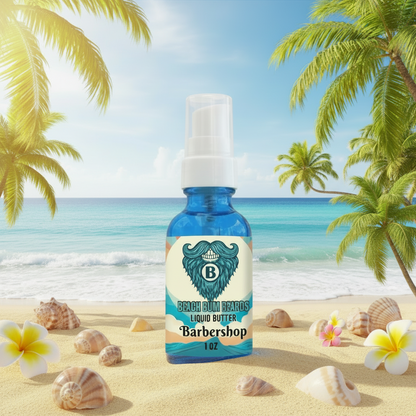 Barbershop Liquid Beard Butter — Bay Rum, Sandalwood, Lemon
