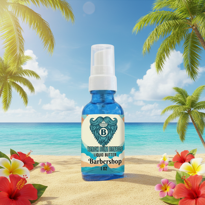 Barbershop Liquid Beard Butter — Bay Rum, Sandalwood, Lemon