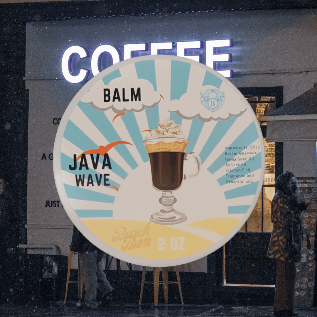 Java Wave - Beard Balm - Rich Coriander Dark Amber Hint of Robust Coff ...