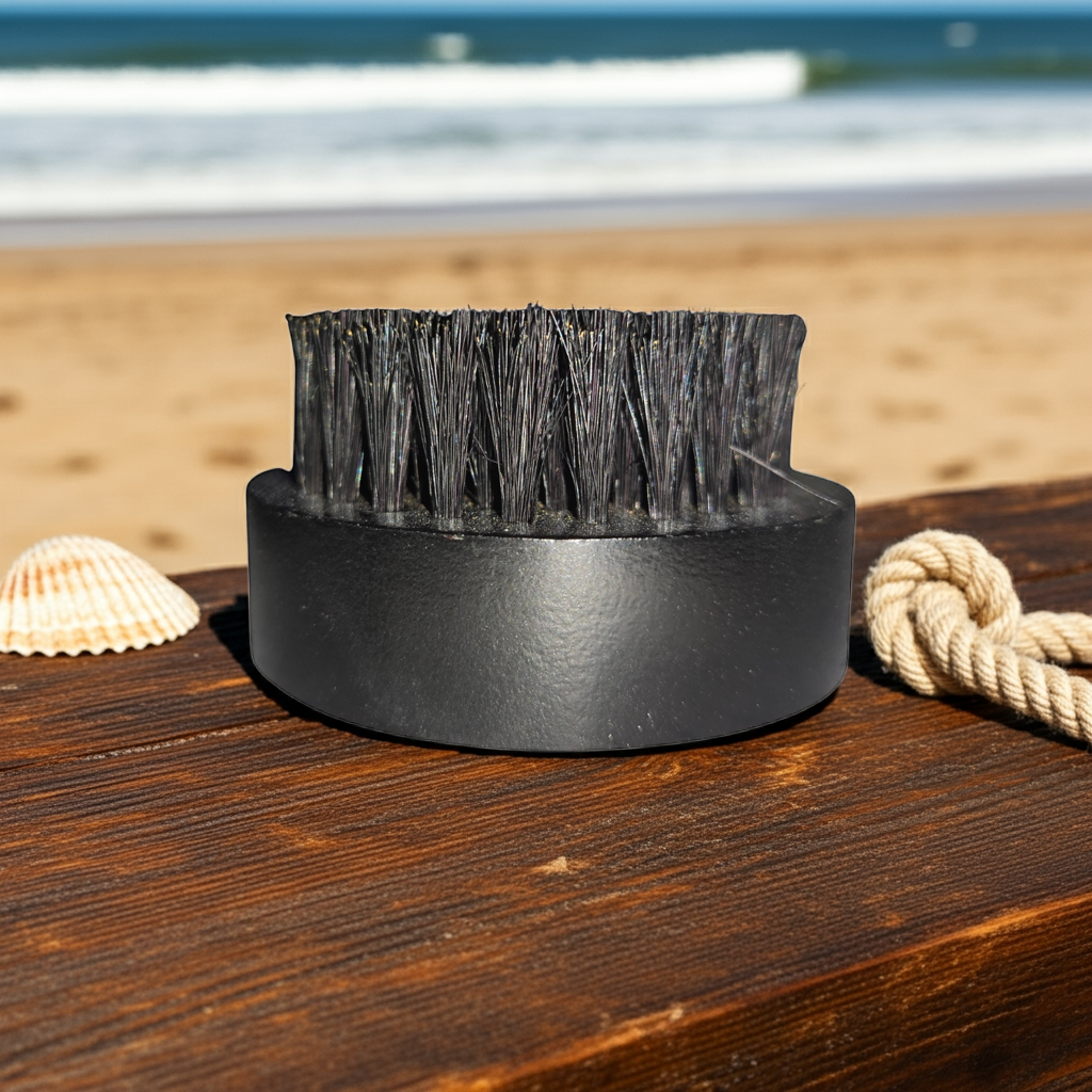 Beard Brush - Dark Oak Handle - Boars Hair Bristles