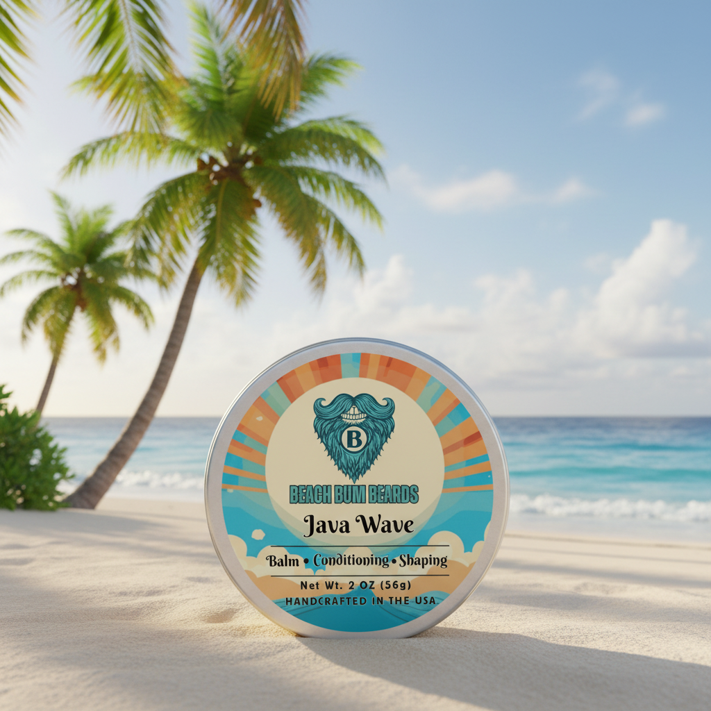 Java Wave Beard Balm — Warm Spice, Dark Amber, Coffee