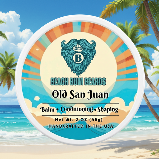 Old San Juan Beard Balm — Spiced Rum, Pineapple, Coconut