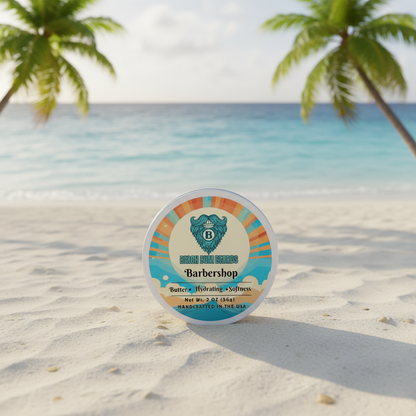 Barbershop Beard Butter — Bay Rum, Sandalwood, Lemon