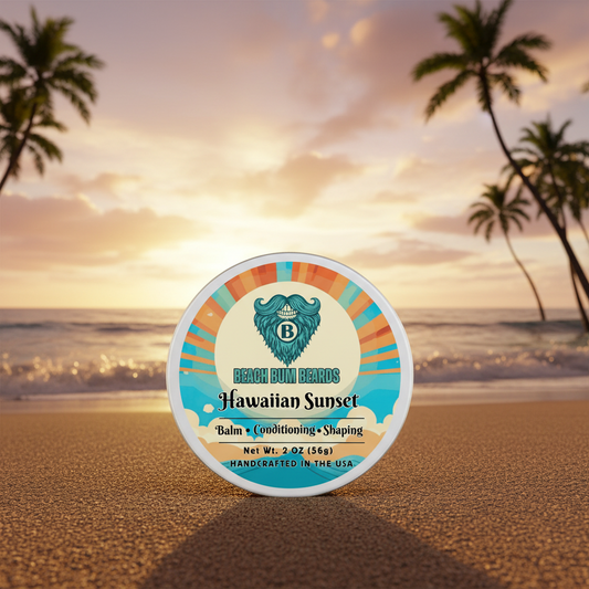 Hawaiian Sunset Beard Balm — Coconut, Pineapple, Vanilla