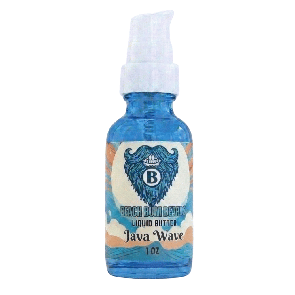 Java Wave Liquid Beard Butter — Warm Spice, Dark Amber, Coffee