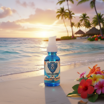 Hawaiian Sunset Beard Oil — Coconut, Pineapple, Vanilla