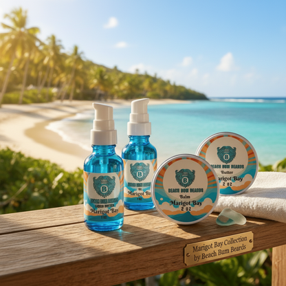 MARIGOT BAY Complete Set -Beard Oil, Beard Butter, Beard Balm, Liquid Beard Butter