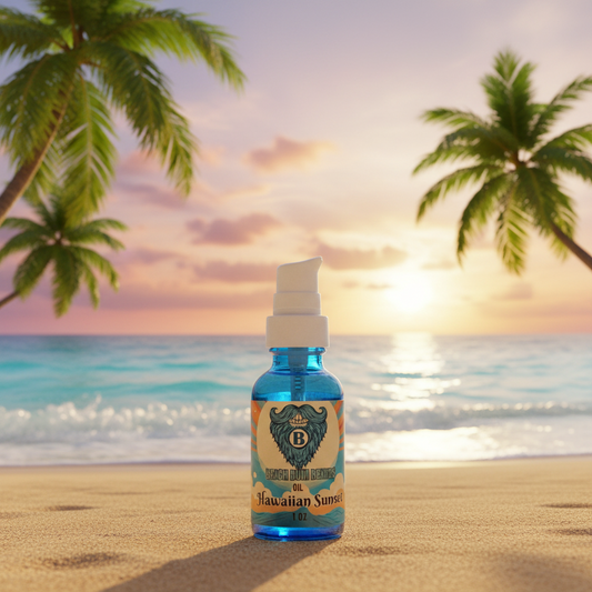 Hawaiian Sunset Beard Oil — Coconut, Pineapple, Vanilla