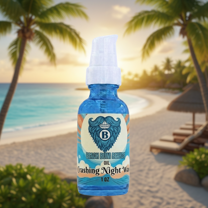 Crashing Night Waves Beard Oil — Lavender, Sandalwood, Sage