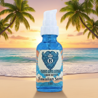 Hawaiian Sunset Liquid Beard Butter — Coconut, Pineapple, Vanilla