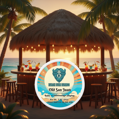 Old San Juan Beard Balm — Spiced Rum, Pineapple, Coconut