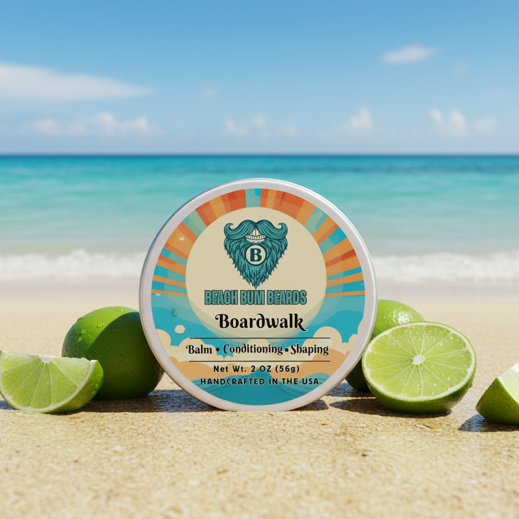 Boardwalk Beard Balm — Key Lime, Tea Tree, Citrus