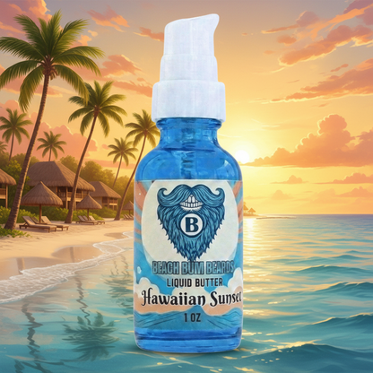 Hawaiian Sunset Liquid Beard Butter — Coconut, Pineapple, Vanilla