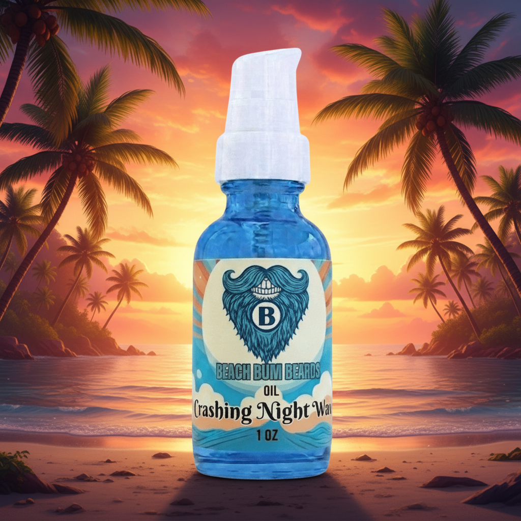 Crashing Night Waves Beard Oil — Lavender, Sandalwood, Sage