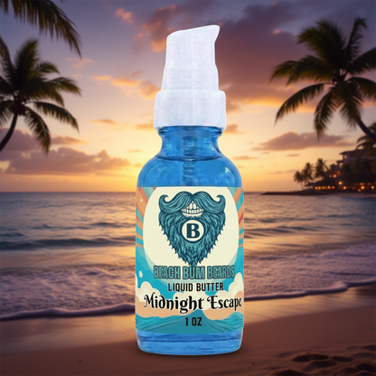 Midnight Escape Liquid Beard Butter — Dark Plum, Vanilla, Patchouli