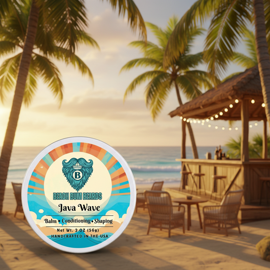 Java Wave Beard Balm — Warm Spice, Dark Amber, Coffee
