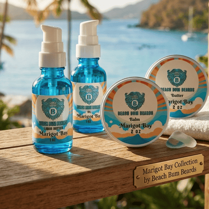 MARIGOT BAY Complete Set -Beard Oil, Beard Butter, Beard Balm, Liquid Beard Butter