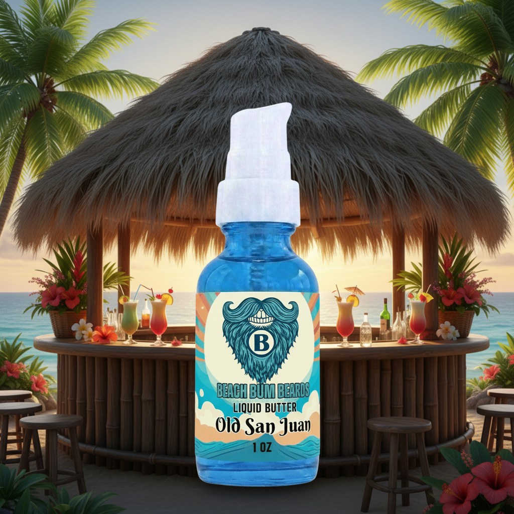 Old San Juan Liquid Beard Butter — Spiced Rum, Pineapple, Coconut