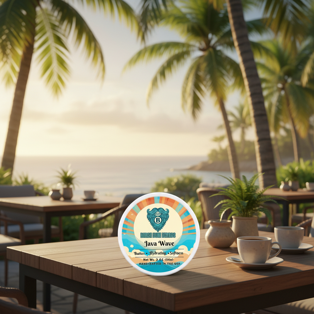Java Wave Beard Butter — Warm Spice, Dark Amber, Coffee