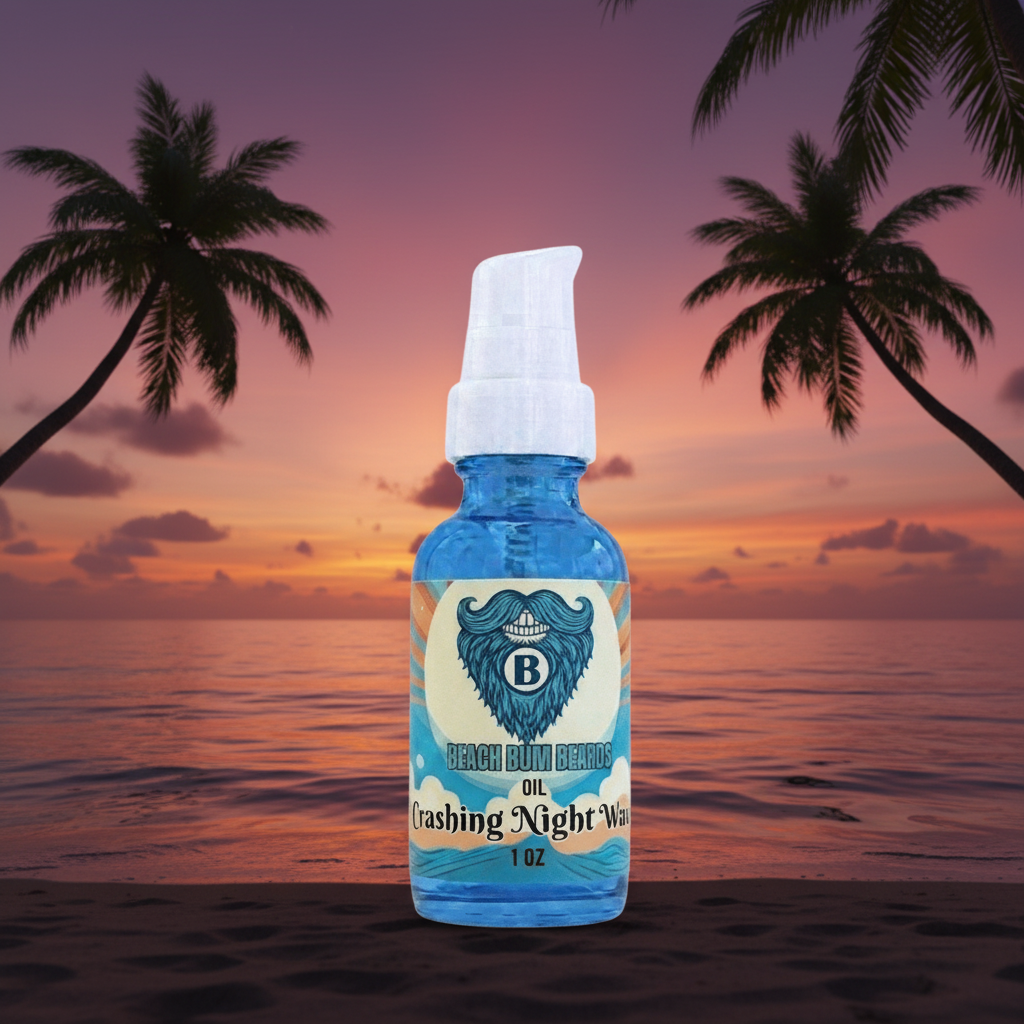 Crashing Night Waves Beard Oil — Lavender, Sandalwood, Sage