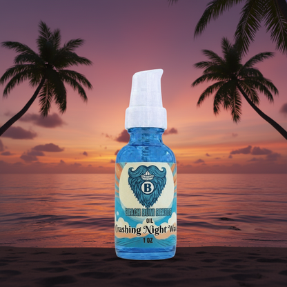 Crashing Night Waves Beard Oil — Lavender, Sandalwood, Sage