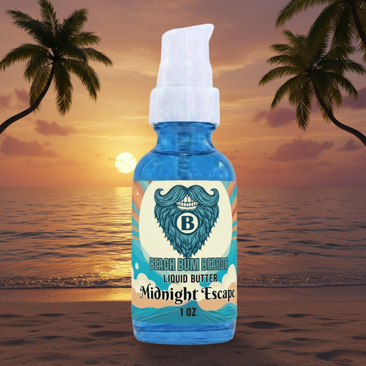 Midnight Escape Liquid Beard Butter — Dark Plum, Vanilla, Patchouli