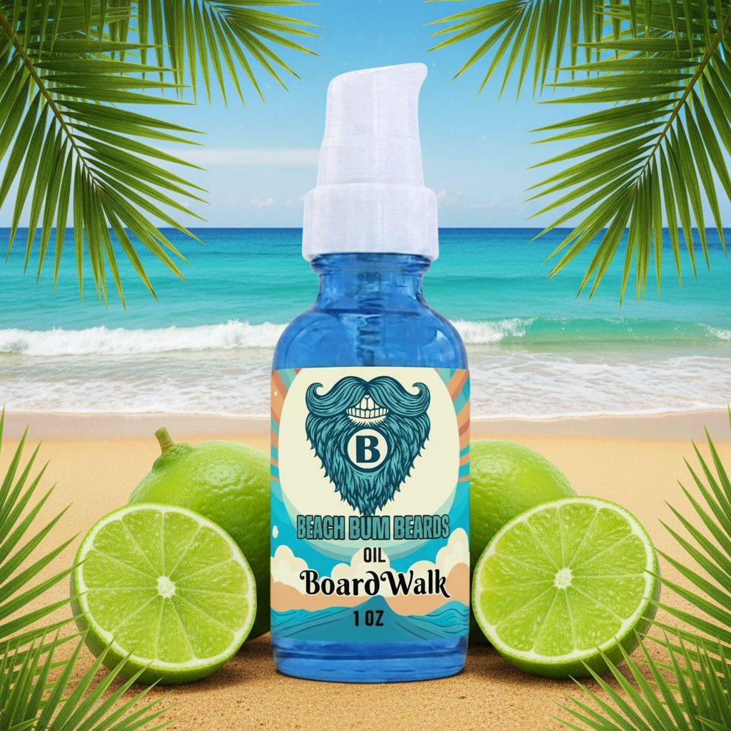 Boardwalk Beard Oil — Key Lime, Tea Tree, Citrus