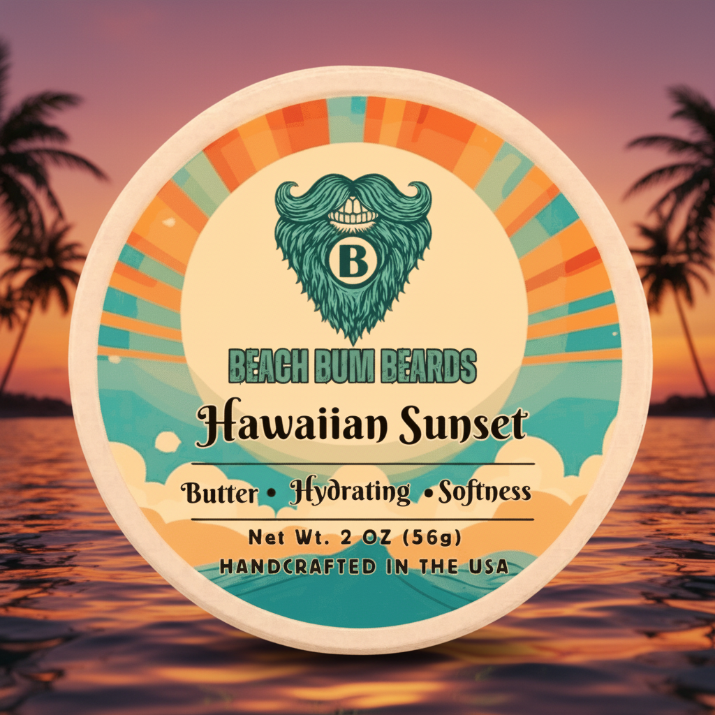 Hawaiian Sunset Beard Butter — Coconut, Pineapple, Vanilla