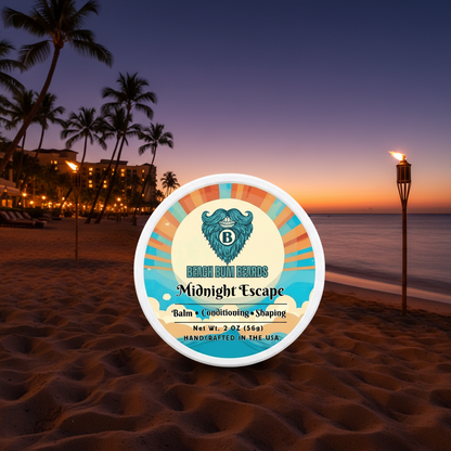 Midnight Escape Beard Balm — Dark Plum, Vanilla, Patchouli