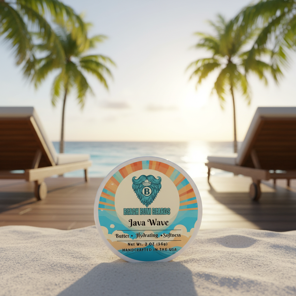 Java Wave Beard Butter — Warm Spice, Dark Amber, Coffee