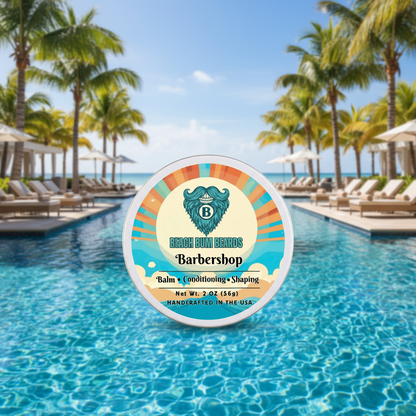 Barbershop Beard Balm — Bay Rum, Sandalwood, Lemon