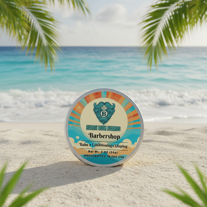 Barbershop Beard Balm — Bay Rum, Sandalwood, Lemon